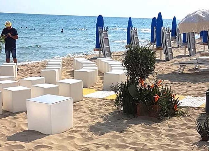 #Catering in spiaggia